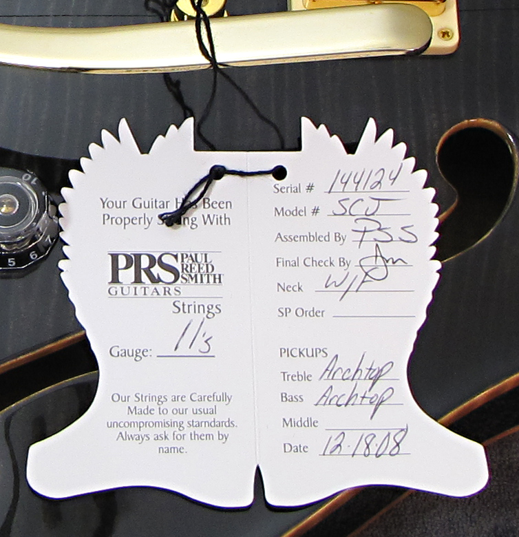 PRS SC-J Thinline, Smoke Finish