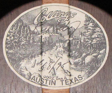 Collings 0002 12-Fret Cutaway Brazilian